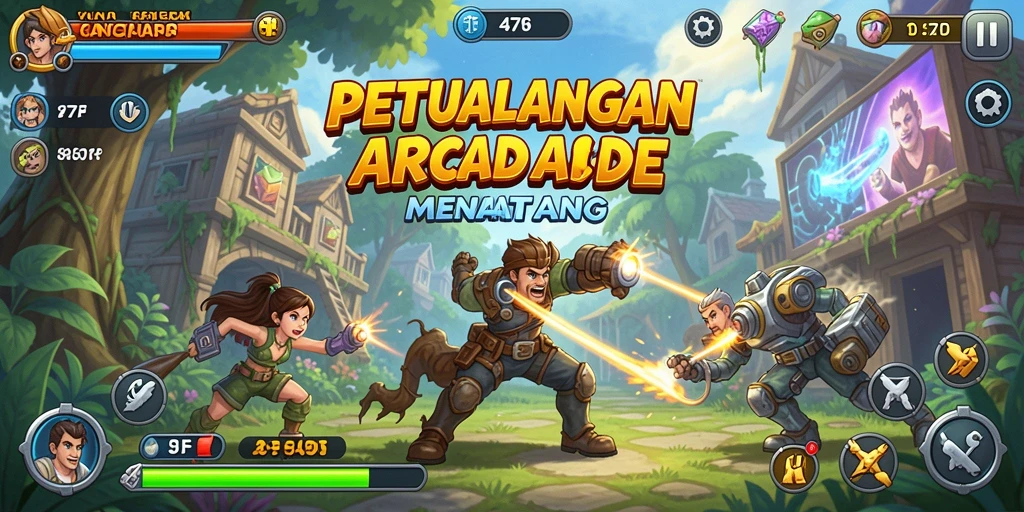 Tampilan gameplay 47F yang seru dan menantang.