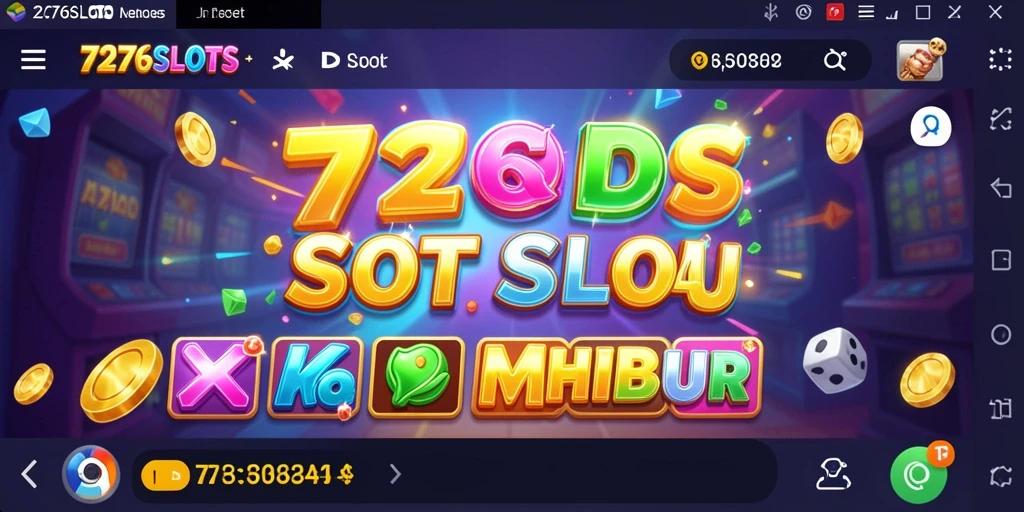 Tampilan gameplay menarik dari 7276SLOTS dengan berbagai slot yang menghibur.