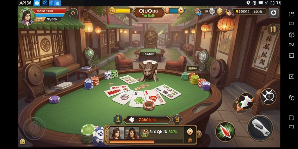 Screenshot gameplay QiuQiu API36 yang menarik.