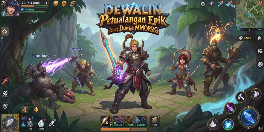 Gameplay DEWALIN yang menakjubkan dan interaktif dalam dunia MMORPG.