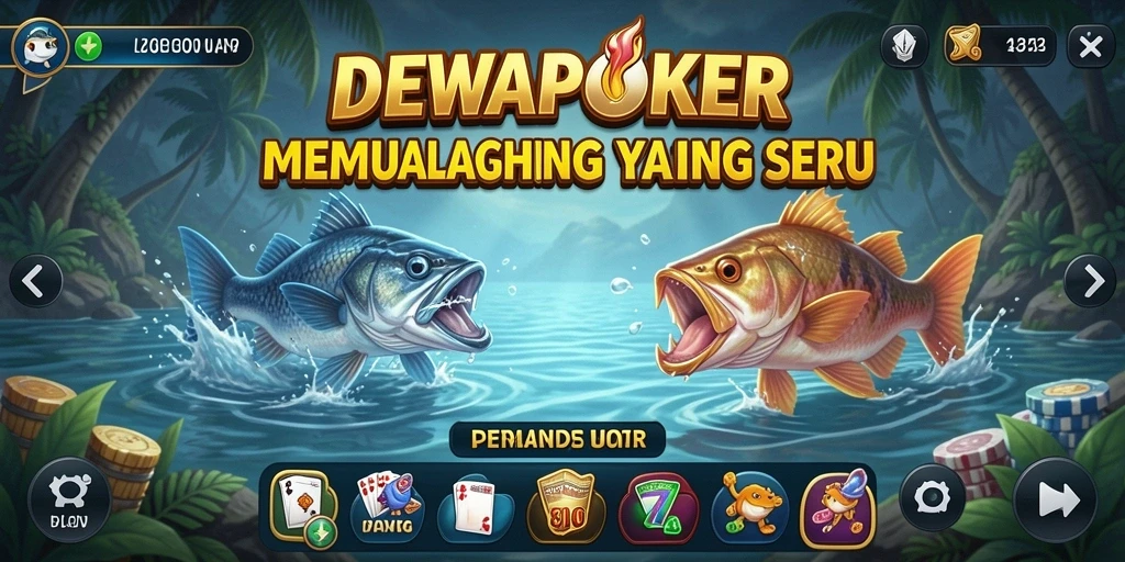 Gameplay DEWAPOKER yang menegangkan dan menyenangkan saat memancing.