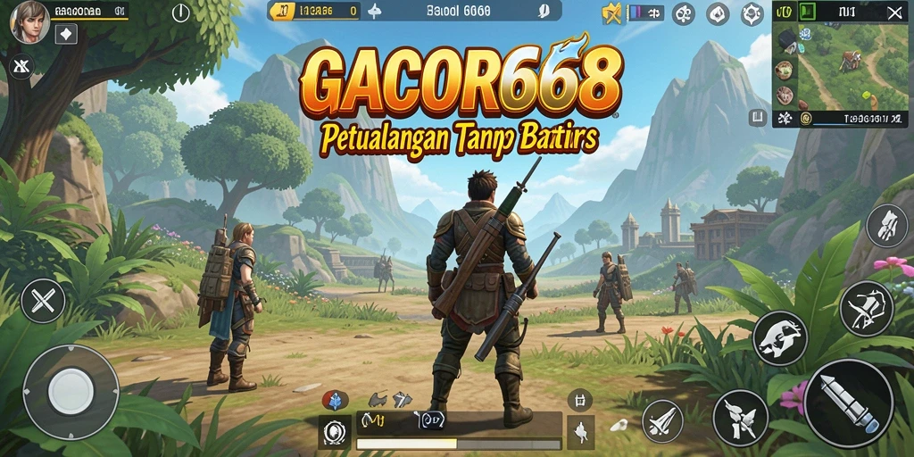 Tampilan gameplay GACOR668 yang menakjubkan di dunia terbuka.