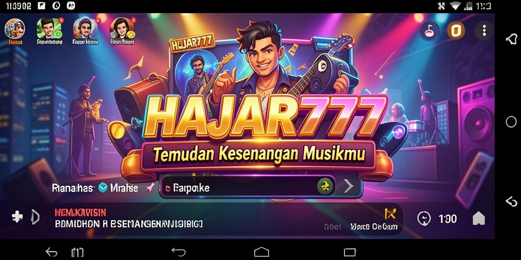 Screenshot gameplay menampilkan keseruan bermain musik di HAJAR777.