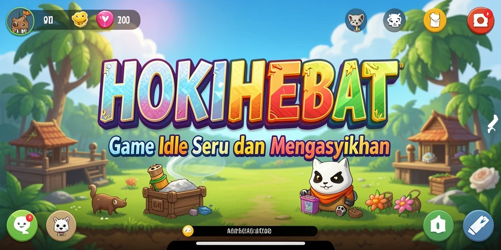 Screenshot gameplay HOKIHEBAT dengan karakter yang sedang beraksi.