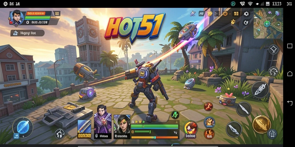 Tampilan utama HOT51 dengan fitur utility yang memudahkan pengguna.