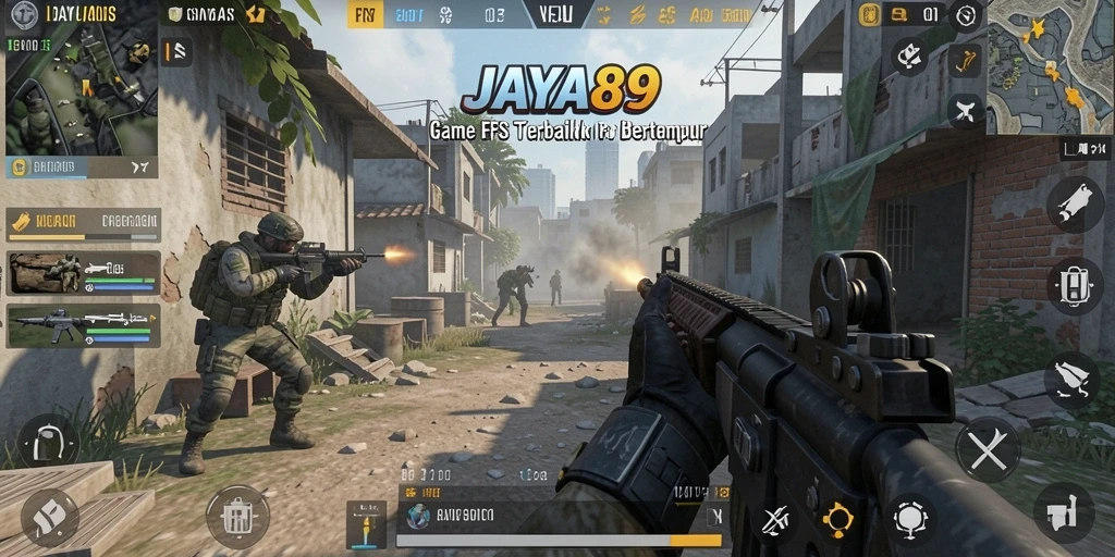 Screenshot gameplay JAYA89 menunjukkan aksi pertempuran yang mendebarkan.