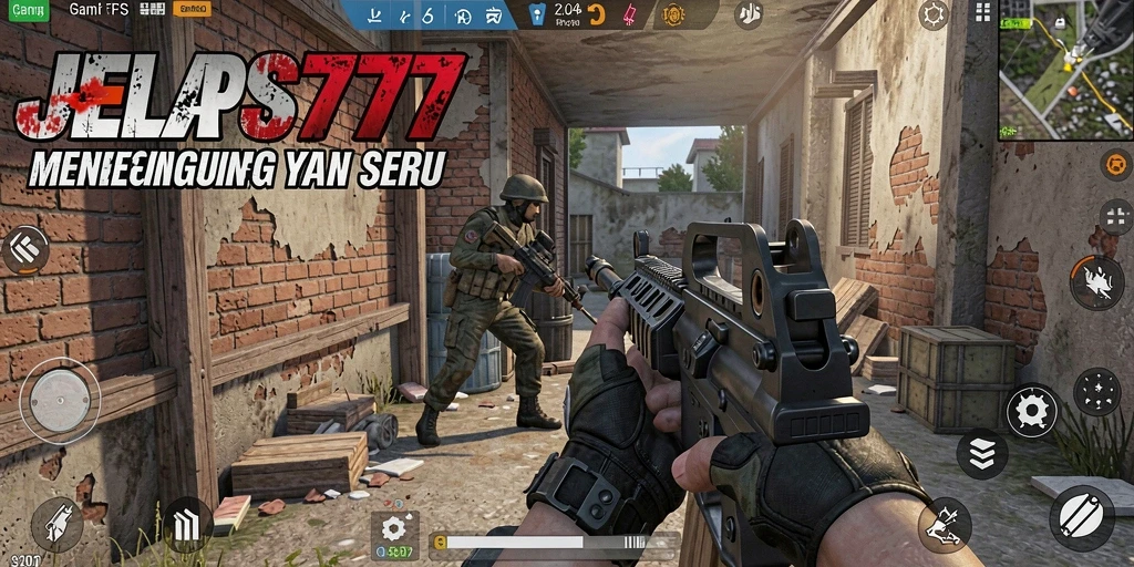 Screenshot JELAS777 menampilkan aksi seru dalam pertempuran FPS.