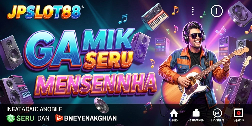 Screenshot gameplay JPSLOT88, menampilkan momen seru saat bermain musik.