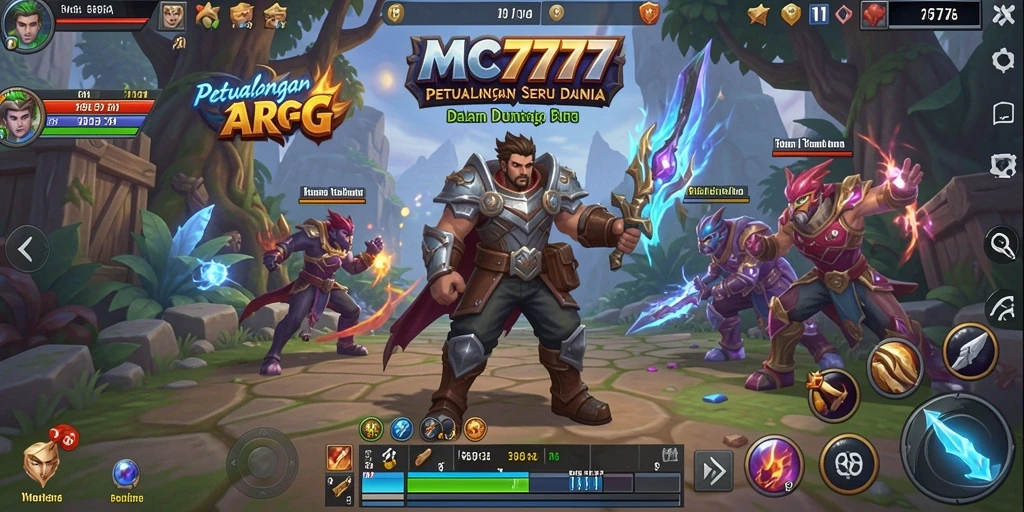 Gameplay menarik MC777 dengan aksi pertempuran seru.