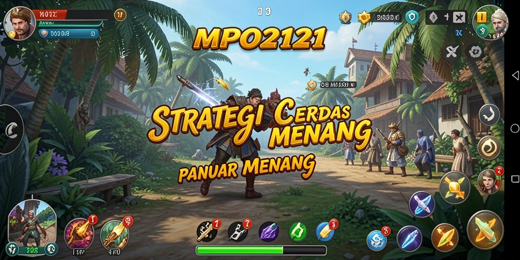 Tangkapan layar gameplay MPO2121 menampilkan strategi pertempuran yang intens.