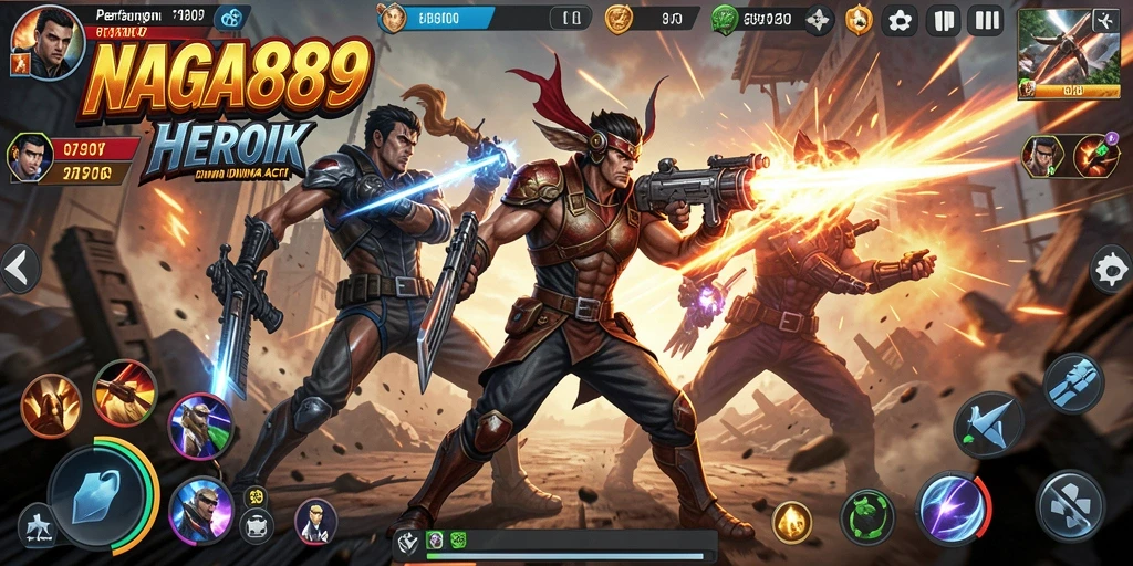Tampilan screenshot aksi penuh adrenalin di NAGA889.