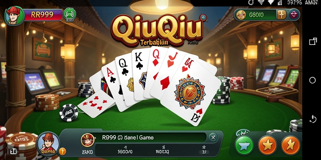 Tampilan gameplay QiuQiu yang mendebarkan dan kompetitif di RR999.