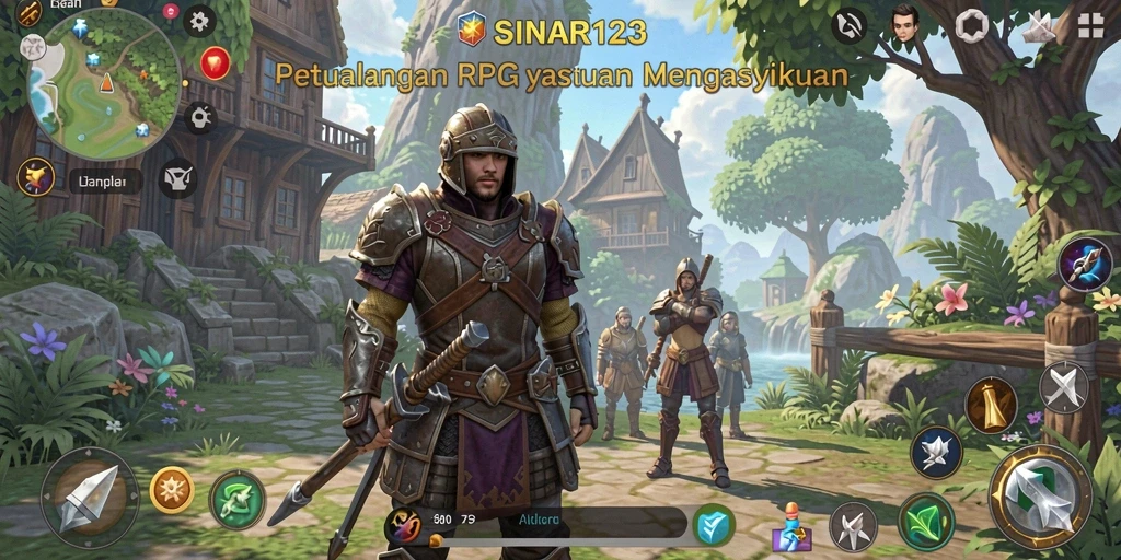 Tangkapan layar gameplay SINAR123 yang menampilkan aksi petualangan RPG yang mendebarkan.