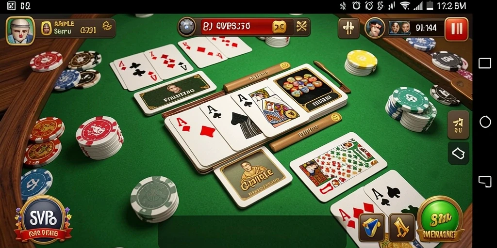 Tampilan gameplay Gaple di SVIP8 yang menarik dan interaktif.